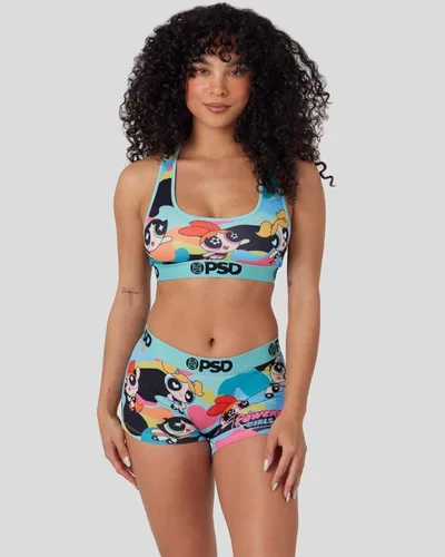 Vista 8 de PSD Brasier deportivo para mujer, con espalda cruzada, con tela de microfibra transpirable