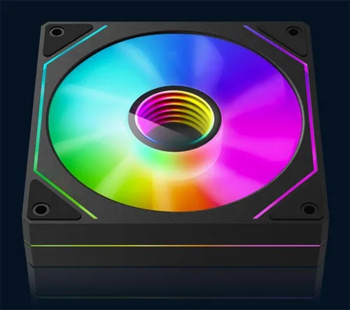 Vista 4 de Jungle Leopard Prism 4 Pro ARGB - Ventilador de carcasa 4 Pro ARGB, efecto de luz RGB de 5 V, 3 pines, sincronización de luz de la placa base, 1000