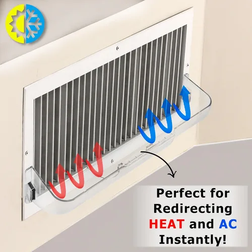 Vista 9 de Home Intuition Deflector de ventilación de calor y aire de 8.5 a 15 pulgadas, magnético, sin fusión, ajustable para rejillas de ventilación, paredes