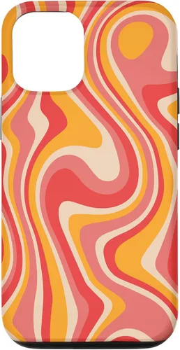 Vista 26 de Funda psicodélica para iPhone 16 Retro Groovy Liquid Swirl Hippie 70's 80's