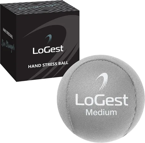 Vista 8 de Logest Bola de estrés de mano - Alivio de estrés y pelota de ejercicio de mano - Disponible en 5 niveles