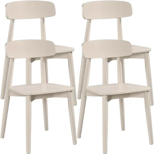 Vista 12 de YVYKFZD Sillas de comedor de madera maciza, juego de sillas de comedor de salón, sillas de cocina sin brazos con respaldo curvo, silla auxiliar