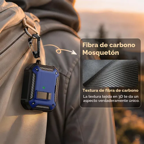 Vista 6 de Funda para AirPods Pro 3 (2025) con bloqueo seguro y soporte para teléfono, compatible con MagSafe, funda para AirPods Pro de tercera