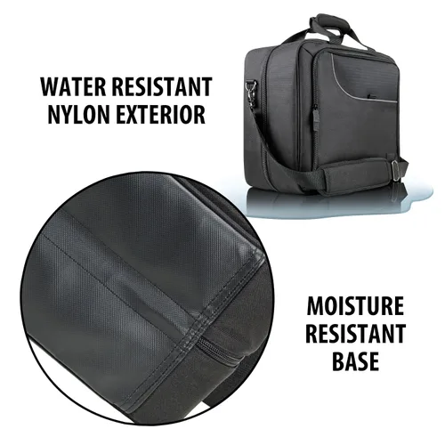 Vista 9 de Bolsa de viaje grande para estilista de USA Gear - Estuche para salón de cabello - Interior personalizable con divisores ajustables - Se adapta a