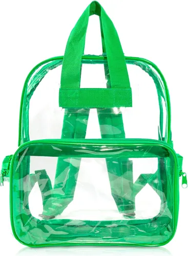 Vista 57 de DALIX Bolsas de mochila transparentes de plástico liso dorado