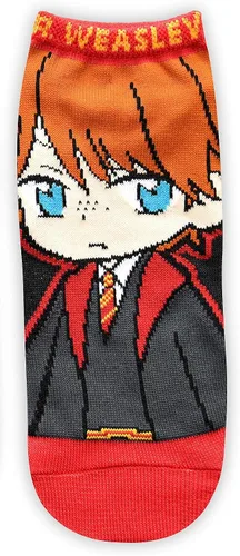 Vista 5 de Harry Potter Anime Character Art JuniorsWomens 5 Pack Ankle Socks