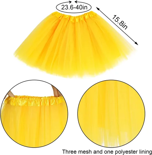 Vista 2 de Accesorios de disfraces 6 en 1 para niños trajes y vestidos elegantes de los años 1970 y 1980 para fiestas de cosplay o fiestas temáticas para niñas