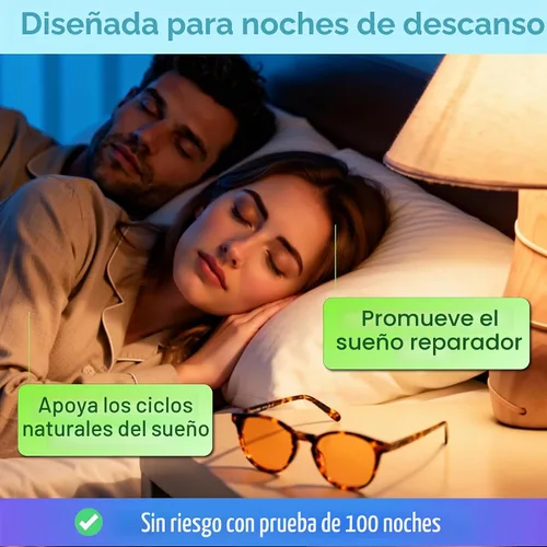 Vista 4 de Orange Blue Light Blocking Glasses for Better Sleep - 99.5% Premium Acetate Migraine Glasses for Women & Men