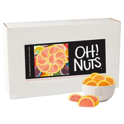 Vista 12 de Oh! Nuts Jelly Fruit Slices - Caramelos grandes surtidos de azúcar, bolsa a granel de 5 libras Confitería tradicional de gomitas masticables