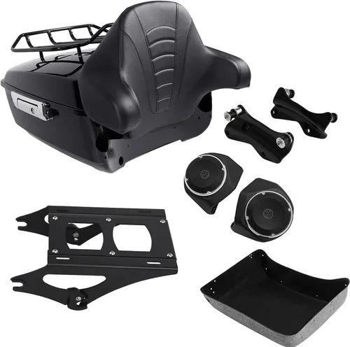 Vista 12 de TCMT King Tour Pack Portaequipajes de moto, diseñado para modelos Harley Davidson Touring 2014-2020