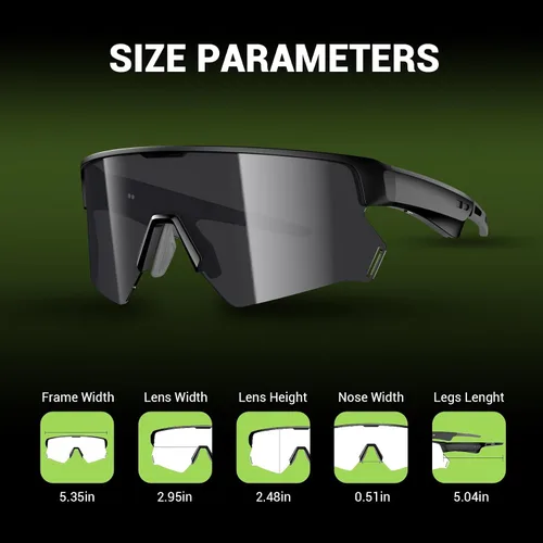 Vista 8 de Blackview - Lentes de sol Bluetooth, protección UV400, micrófono y altavoces integrados, compatible con asistente de voz, Bluetooth 5.4, lente D2
