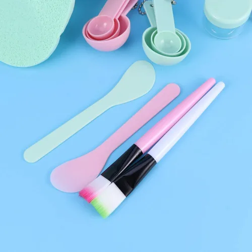 Vista 2 de FOMIYES Aplicador de 2 hidratantes Espátula cosmética Máscaras faciales Cuchara de silicona Espátula Máscaras Palitos de Mezcla Máscaras Crema Stick