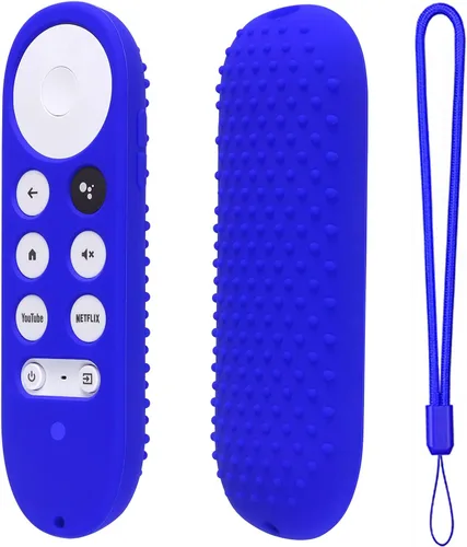 Vista 15 de Funda de silicona para Chromecast con Google TV 2020 Voice Remote Funda protectora para Chromecast Voice Remote 2020 (morado)