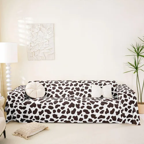 Vista 19 de Erosebridal Funda protectora para sofá, diseño de vaca lechera, diseño de vaca verde manzana, funda acolchada para sofá de animales occidentales