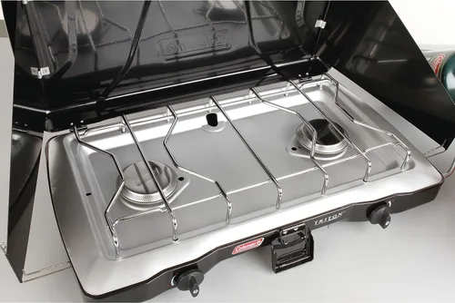 Vista 4 de Coleman Triton Series cocina con dos hornillas 22 000 BTU