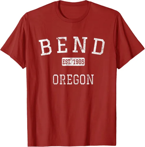 Vista 71 de Bend Oregon OR Camiseta vintage, Negro