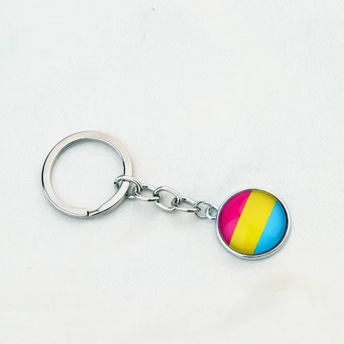 Vista 2 de CHOORO Gay Pride Gift LGBT Llavero Rainbow Pride Llavero LGBT Joyería Bisexual Regalo Orgullo Transgénero Regalo