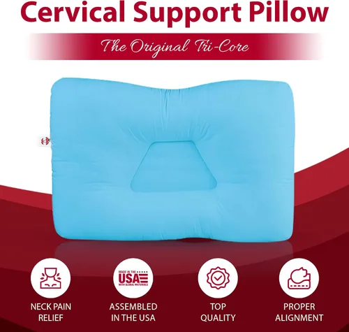 Vista 2 de Almohada de apoyo cervical, ideal para dolor de cuello y apoyo ortopédico por Core Products