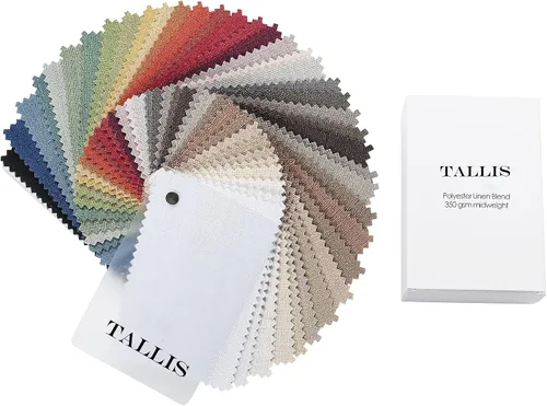 Vista 6 de ChadMade Libro de muestras de tela texturizada de lino de la serie Tallis