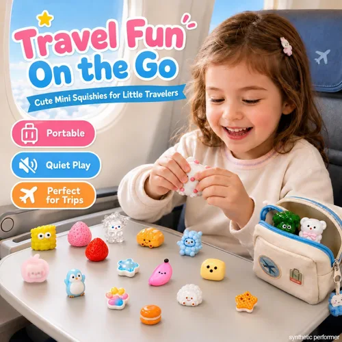 Vista 7 de 30 juguetes de Taba Squishies a granel, Kawaii Mini Squeeze Fidget Juguetes