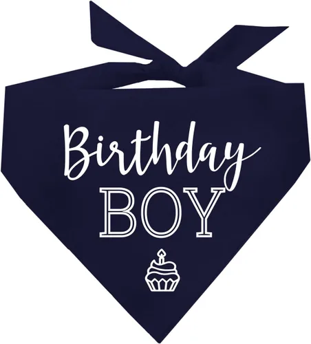 Vista 12 de Bandana de cumpleaños para niño con cupcakes para perro, 100% algodón, fabricada en Estados Unidos, cumpleaños, Pawty, tema de fiesta, suministros