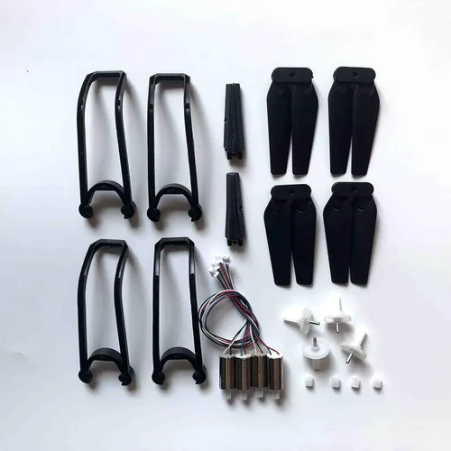 Vista 3 de Rc Drone Motor Parte para E88 teng1 E88 PRO Quadcopter Piezas de repuesto Brazo Hélice, Cuchilla, Guardia de engranajes, Kit de repuesto del motor