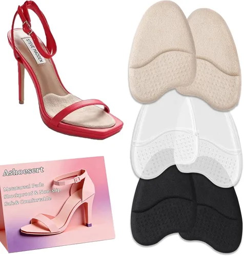Vista 7 de Almohadillas metatarsianas para mujer, almohadillas antideslizantes para pies abiertos, almohadillas para el antepié para mujeres, cojines de bola