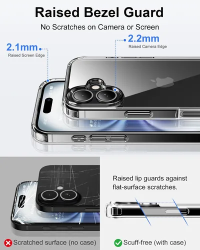 Vista 238 de HOOMIL Funda para iPhone 7 Plus/iPhone 8 Plus de 5.5 Pulgadas, sin amarillamiento, protección contra caídas, cubierta trasera dura transparente