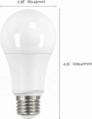 Vista 2 de Satco Bombilla mediana S29589 en acabado blanco, 4.38 pulgadas, 3000 k; base media; ángulo de haz de 220 grados