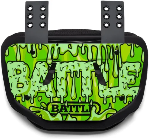 Vista 8 de Battle Sports Placa de espalda de fútbol novedosa – Protector de espalda inferior de carcasa dura con espuma contorneada para protección de alto
