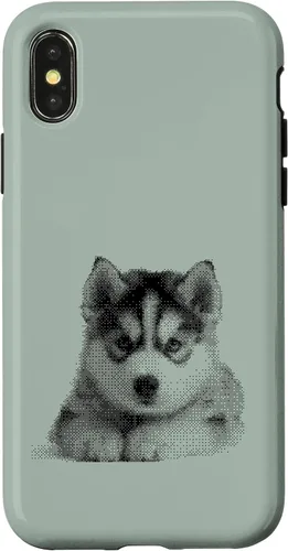 Vista 5 de Chic Husky Puppy - Funda para iPhone 16