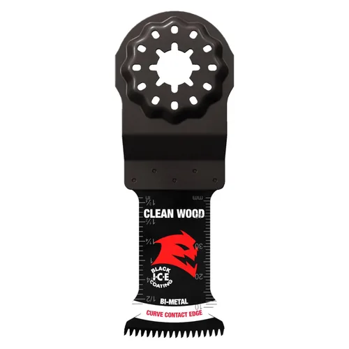 Vista 3 de Diablo Amped Steel Demon Starlock - Hoja oscilante de dientes de carburo para metal, ancho de corte de 1-1/4 pulgadas, profundidad de corte de 1-1/2