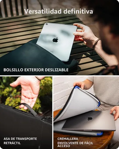 Vista 6 de Mous - Funda para MacBook Pro de 14 pulgadas con asa ultraprotectora y funda resistente al agua