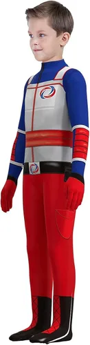 Vista 3 de KONLIYU Cosplay Bodysuit For Boys Superhero Dress Up Kids Halloween Spandex Jumpsuit Zentai Costume