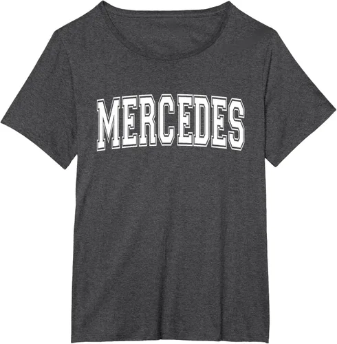 Vista 22 de MERCEDES TX TEXAS USA - Camiseta deportiva vintage estilo Varsity, Negro, S