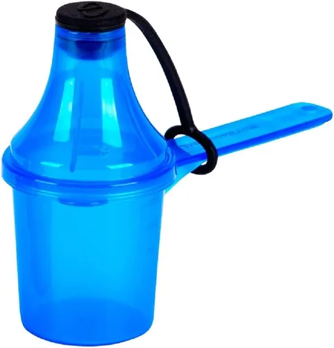 Vista 15 de 15 cc 1 cucharada 1/2 fl oz. 14.8 mL Cuchara de plástico de mango corto con embudo adjunto, cucharas medidoras para polvos, café, comida