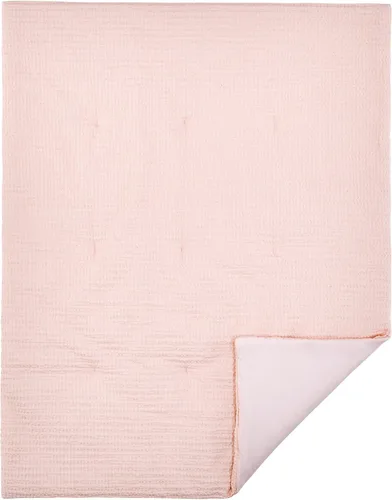 Vista 4 de Levtex Baby - Set de ropa de cama Mills Waffle para cuna - Set para guardería - Rosa suave - Rosa suave con textura de gofre - Set de 4 piezas Blush