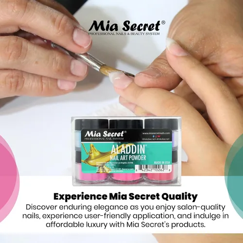 Vista 7 de Mia Secret - Colección de polvo acrílico para uñas, polímero Marry ME, 6 piezas
