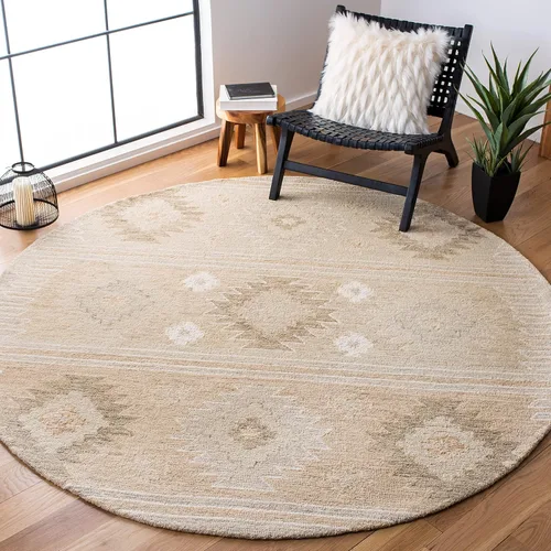 Vista 9 de SAFAVIEH Capri Collection - Alfombra de pasillo, 2 pies 3 pulgadas x 9 pies, color beige, lana hecha a mano, ideal para zonas de alto tráfico