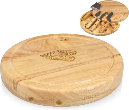 Vista 16 de PICNIC TIME NFL Circo Juego de Tabla de Quesos y Cuchillos - Juego de Tabla de Charcutería - Tabla de Cortar de Madera
