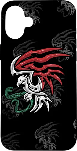 Vista 23 de Bandera de México - Funda estilo tribal del escudo de armas mexicano para iPhone 17