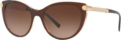 Vista 2 de Versace Lentes de sol para mujer marco de acetato de lentes marrones 2165in