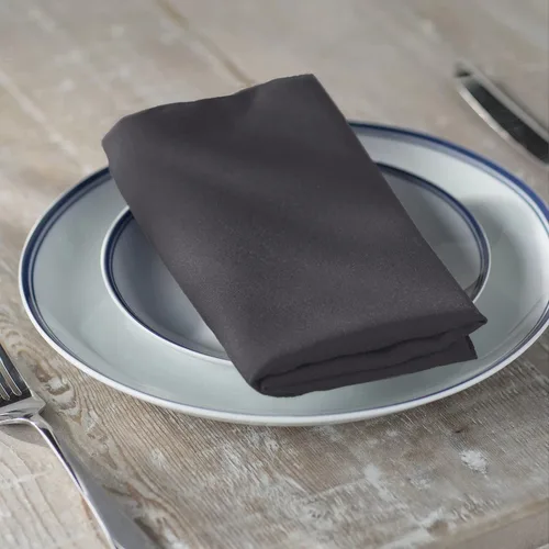Vista 47 de LA Linen Paquete de 10 servilletas de popelina de poli, servilletas de tela suave, servilletas lavables y reutilizables, servilletas de mesa