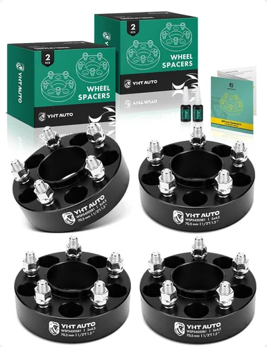 Vista 13 de YHTAUTO - Espaciadores de rueda centrados en buje de 5 x 4.5 pulgadas, de 1.5 pulgadas, compatibles con Ford Mercury Lincoln Model, Explorer, Edge