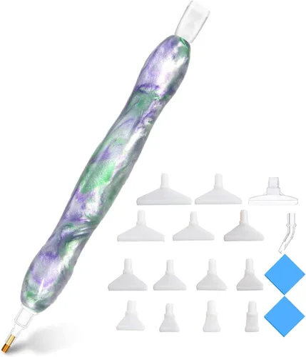 Vista 8 de Praise V Do Kit de herramientas de taladro de pintura de diamante 5D con flores, para adultos, con puntas de bolígrafo, selector de gemas para arte