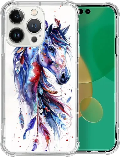 Vista 104 de CARLOCA Funda compatible con iPhone 7 Plus para niña, transparente con increíble diseño de nebulosa espacial, diseño de plástico a prueba de golpes