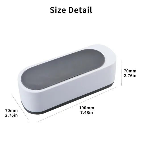 Vista 3 de Máquina de limpieza portátil profesional, limpiador pequeño ultrasónico LifeArt usado para limpiar gafas, joyas, dentaduras postizas