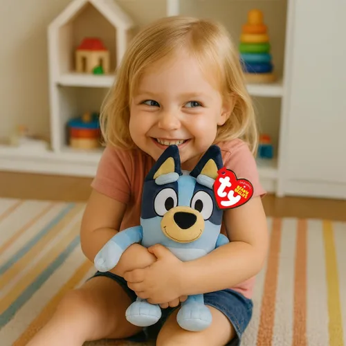 Vista 2 de Ty Beanie Babies Bandit (papá) del programa de televisión Bluey