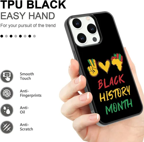 Vista 2 de Peace Love Juneteenth - Fundas para iPhone 16 16E 15 14 13 12 11 Pro Max XR S25 S24 S23 S22 S21 FE Ultra Plus Note 20 A16 A15 A14 A54 A53 A03S A13