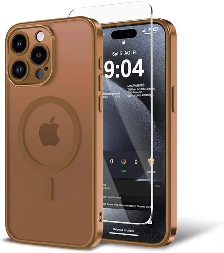 Vista 101 de Funda para iPhone 11 con protector de pantalla, compatible con MagSafe, ultra delgada, translúcida, mate, a prueba de golpes, color negro